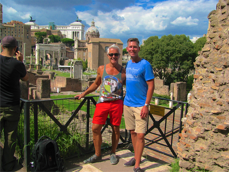 Allan and Ian in Rome