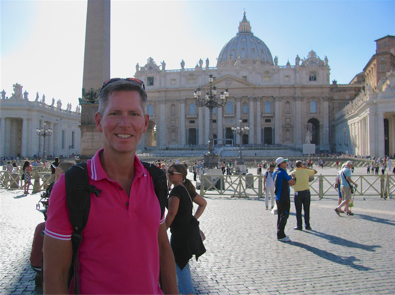 Ian and Allan in St. Peter's Square Rome